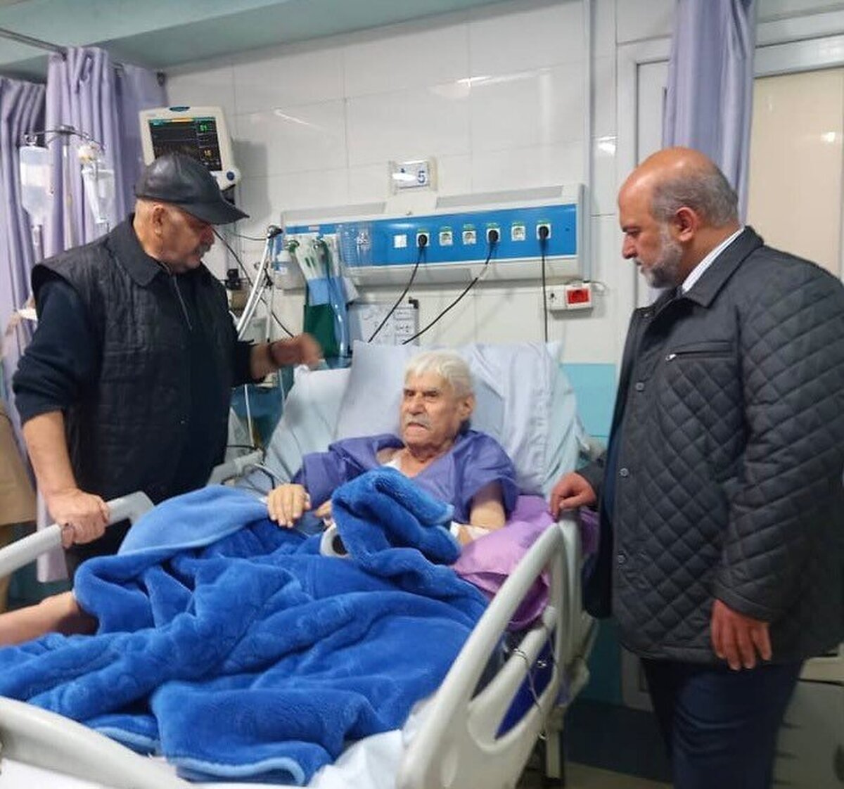 تصاویر تلخ و دردناک از عنایت بخشی در بیمارستان