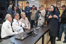 دکتر قائم پناه در مرکز کنترل عملیات بحران سازمان اورژانس کشور