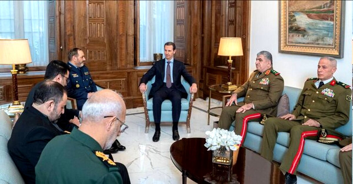 دیدار وزیر دفاع ایران با بشار اسد