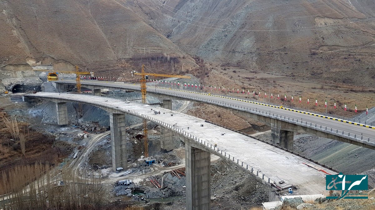 آغاز و پایان احداث ۲ قطعه از آزادراه تهران - شمال