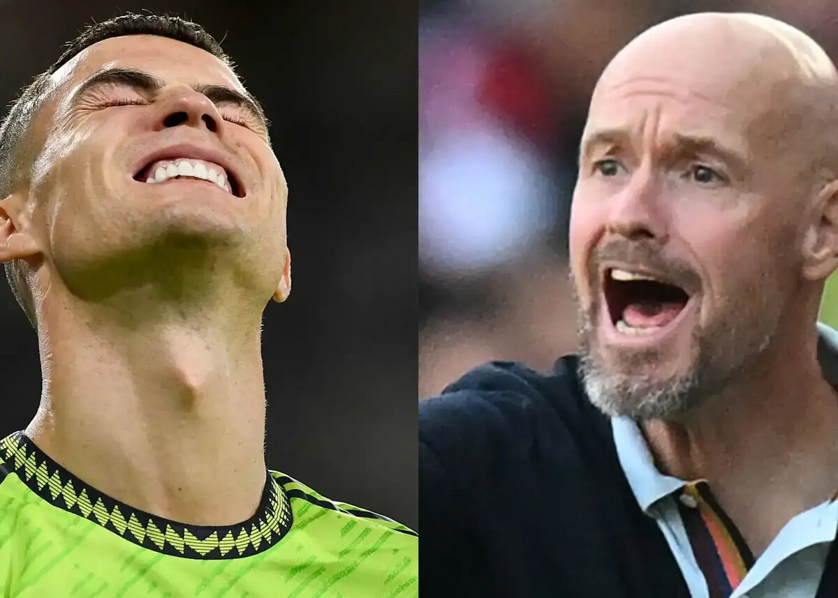 بمب خبری: راز مگوی جنگ رونالدو و تن‌هاخ فاش شد!