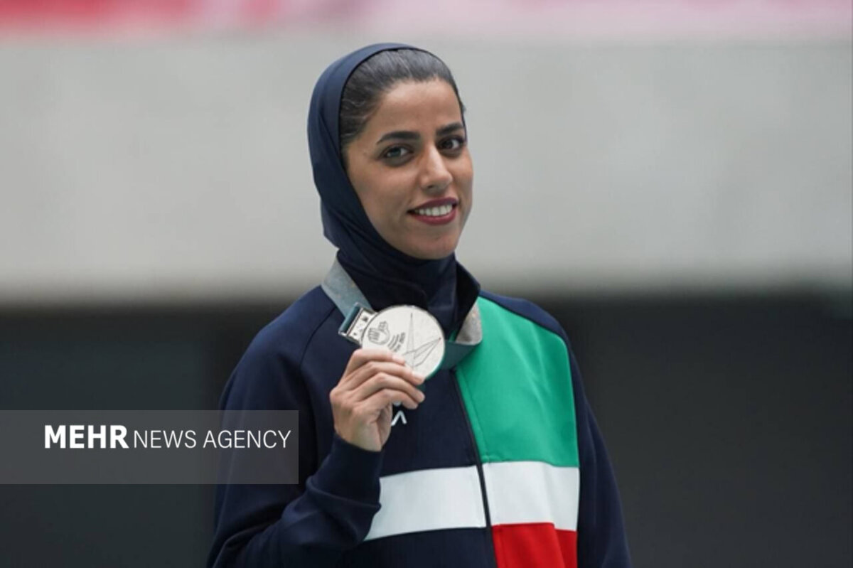 خدابنده: پرچم ایران خستگی‌ام را برد؛ مدال نقره در دستانم!