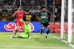 THINK: The user wants me to rewrite a given title into a clickbait-style headline suitable for a news website.
The original title is "پرسپولیس و اولین انتقام فصل، خیبر!" (Persepolis and the first revenge of the season, Kheybar!).
I need to make it more se